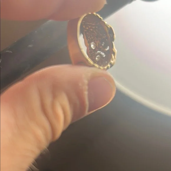 Gold Textured Ring